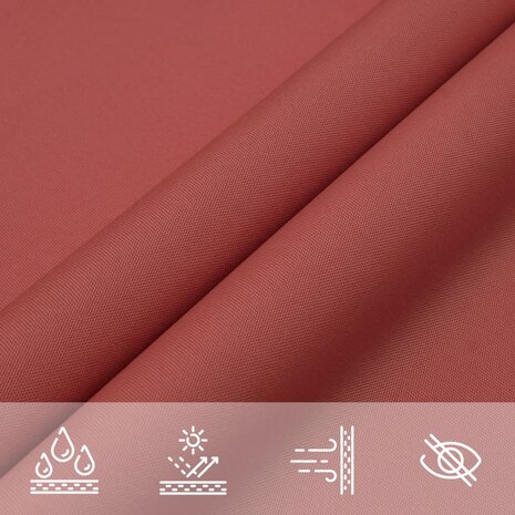 Zonnescherm driehoekig 3,6x3,6x3,6m oxford stof terracottakleur  7