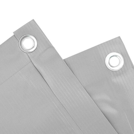 Balkonscherm 600x90 cm PVC grijs 4