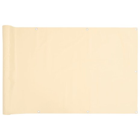Balkonscherm 700x120 cm PVC cr&egrave;mekleurig 2