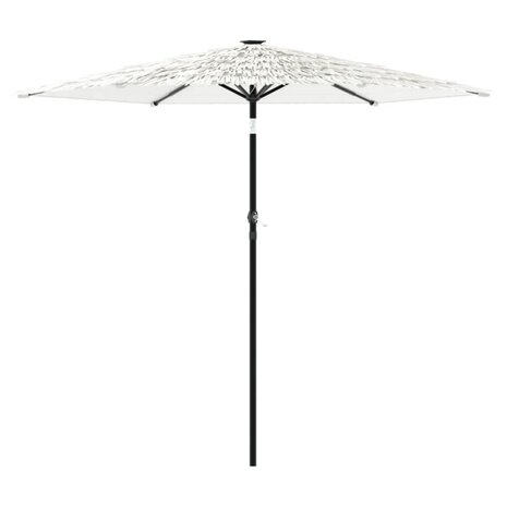 Parasol met stalen paal 223x223x213 cm wit 2