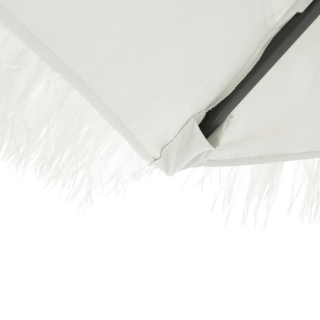 Parasol met stalen paal 223x223x213 cm wit 7