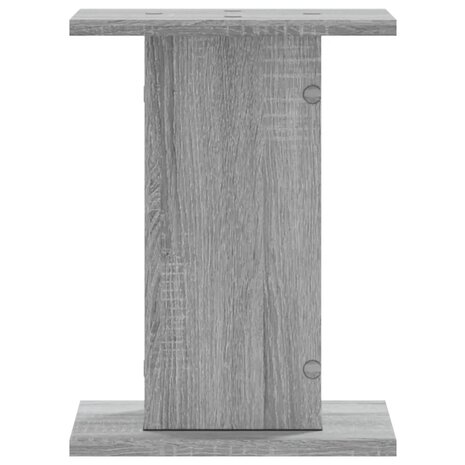 Plantenstandaards 2 st 30x30x40 cm bewerkt hout grijs sonoma 6