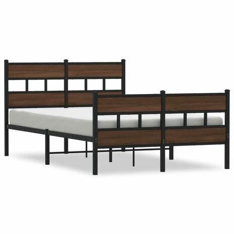 Bedframe met hoofdbord en voetbord zonder matras 120x190 cm 2