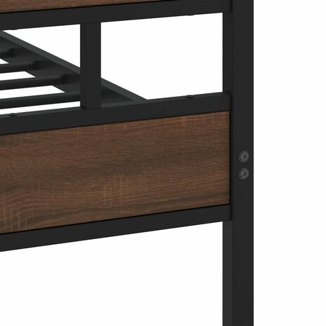 Bedframe met hoofdbord en voetbord zonder matras 120x190 cm 7