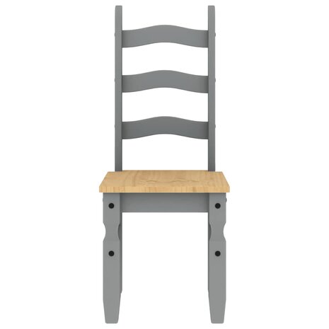 5-delige Eetset Panama massief grenenhout grijs 8