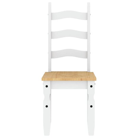 5-delige Eethoek Panama massief grenenhout wit 8