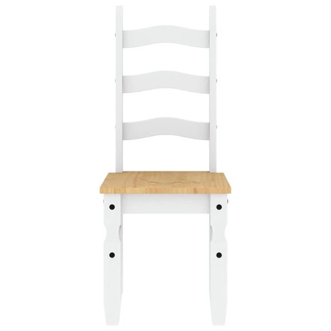 5-delige Eethoek Panama massief grenenhout wit 8