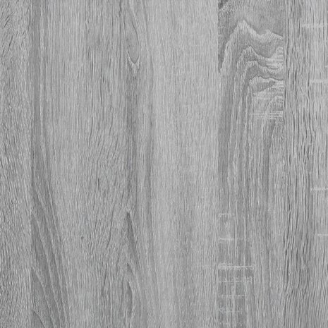 3-delige Eettafel en bankenset bewerkt hout grijs sonoma eiken 9