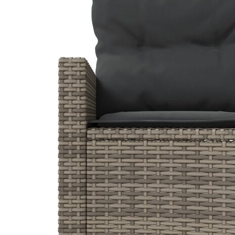 2-delige Loungeset halfrond poly rattan grijs 6