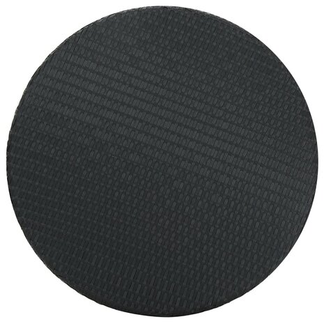 Tuintafel 75,5x106 cm poly rattan zwart 2