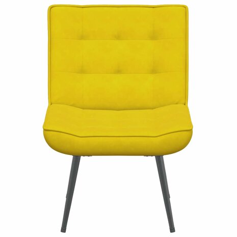 Relaxstoel 64x74x84 cm fluweel geel 4
