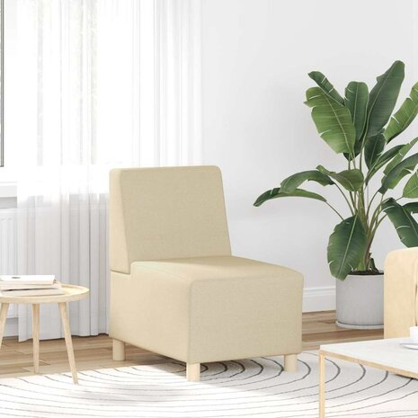 Fauteuil 55 cm stof crèmekleurig 1