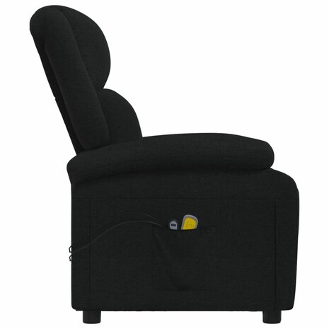 Massagestoel elektrisch stof zwart 5
