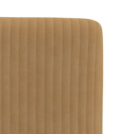 Eetkamerstoelen 2 st fluweel bruin 7