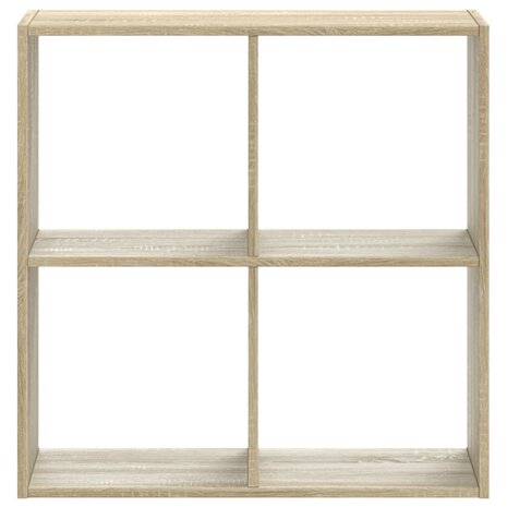 Boekenkast 68,5x32x68,5 cm bewerkt hout sonoma eikenkleurig 4