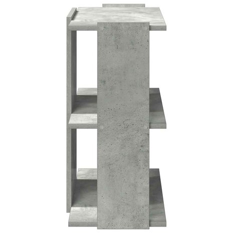 Boekenkast 3-laags 60x30x60 cm bewerkt hout betongrijs 5