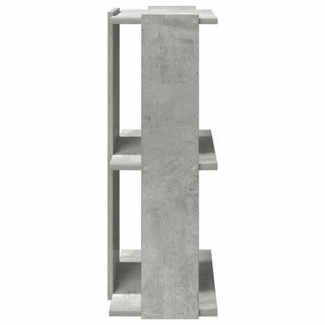 Boekenkast 3-laags 60x30x80 cm bewerkt hout betongrijs 5