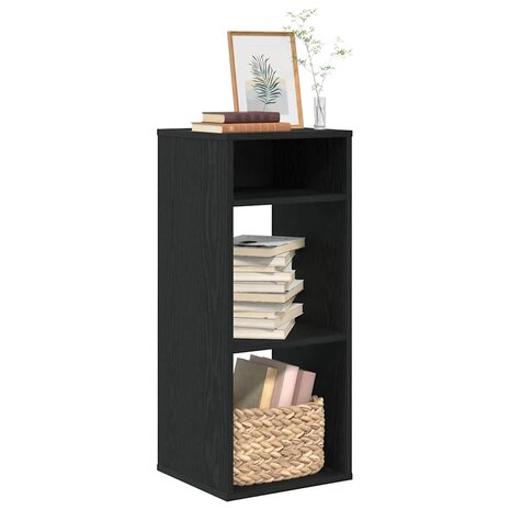 Boekenkast 34x31x80 cm bewerkt hout zwart 1
