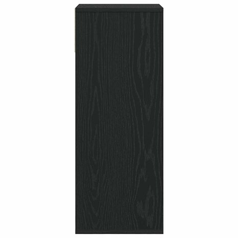 Boekenkast 34x31x80 cm bewerkt hout zwart 5