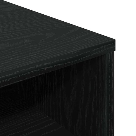 Boekenkast 34x31x80 cm bewerkt hout zwart 7