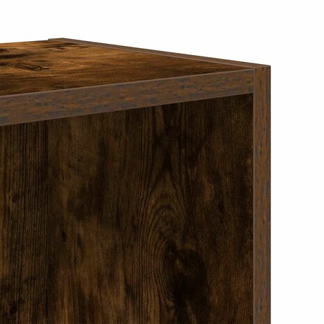 Boekenkast 31x24x52 cm bewerkt hout gerookt eikenkleurig 9