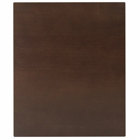 Eettafel bruin massief hout rubber 8