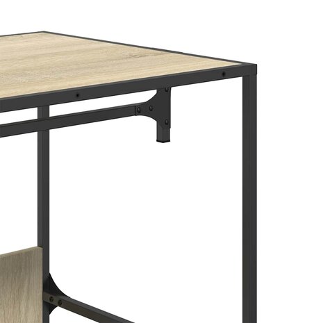 Kledingkast 90x50x180 cm bewerkt hout sonoma eikenkleurig 7