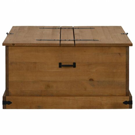 Opbergkist HALDEN 91x91x47 cm massief grenenhout 4