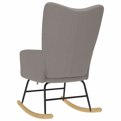 Schommelstoel stof taupe 5