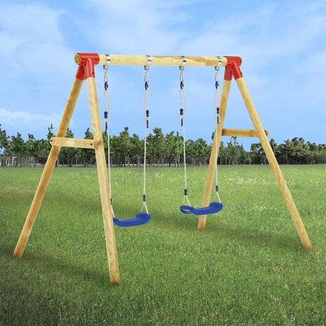 Schommelset 230x130x166 cm grenenhout 1
