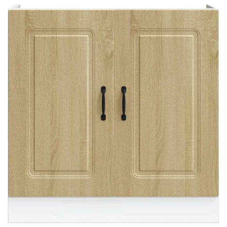 Spoelbakonderkast Kalmar 80x46x81,5cm bewerkt hout sonoma eiken 4