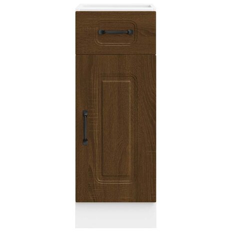 Keuken onderkast Kalmar bewerkt hout bruin eikenkleur 4