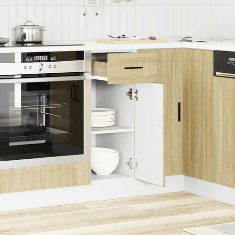 Keuken onderkast "Porto" bewerkt hout sonoma eikenkleurig 3