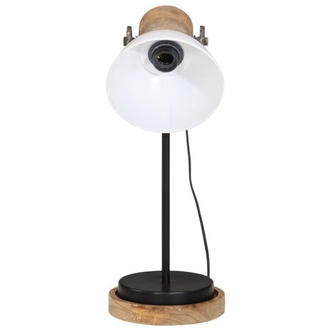 Bureaulamp 25 W E27 17x17x50 cm wit 3
