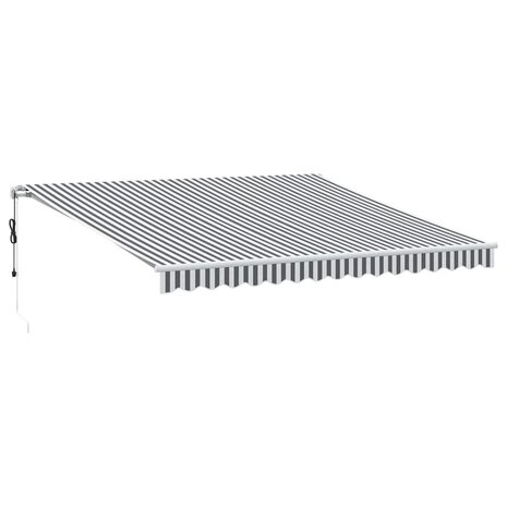 Luifel automatisch uittrekbaar 400x300 cm antraciet en wit 2