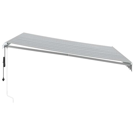 Luifel automatisch uittrekbaar 400x300 cm antraciet en wit 4