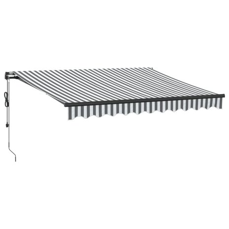 Luifel automatisch uittrekbaar 300x250 cm antraciet en wit 2