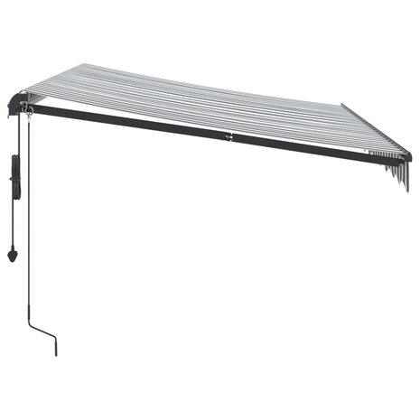 Luifel automatisch uittrekbaar 300x250 cm antraciet en wit 4