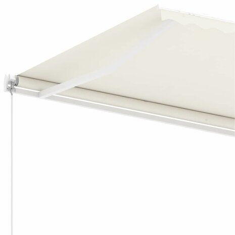 Luifel vrijstaand handmatig uittrekbaar 300x250 cm crèmekleurig 6