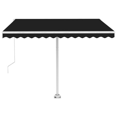 Luifel vrijstaand handmatig uittrekbaar 300x250 cm antraciet 5