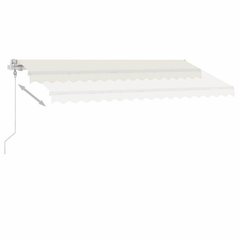 Luifel vrijstaand automatisch 400x300 cm crèmekleurig 4