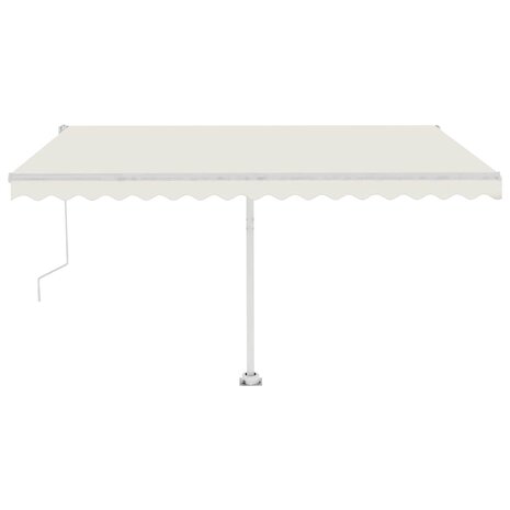 Luifel vrijstaand automatisch 400x300 cm crèmekleurig 5