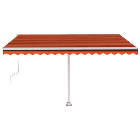 Luifel vrijstaand automatisch 400x300 cm oranje en bruin 5
