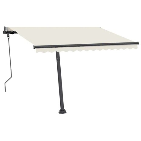 Luifel vrijstaand automatisch 300x250 cm crèmekleurig 2
