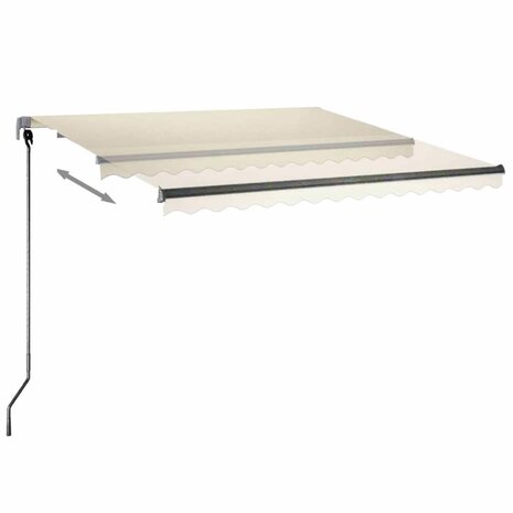 Luifel vrijstaand automatisch 300x250 cm crèmekleurig 3