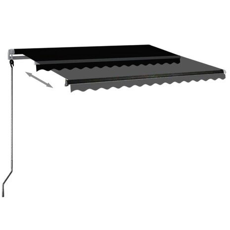 Luifel vrijstaand automatisch 300x250 cm antracietkleurig 4