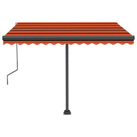 Luifel vrijstaand automatisch 300x250 cm oranje en bruin 4