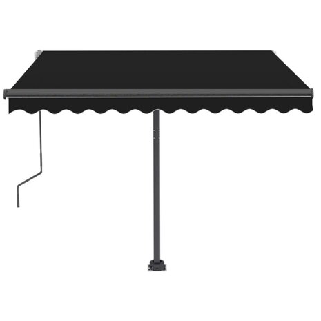Luifel vrijstaand handmatig uittrekbaar 350x250 cm antraciet 5