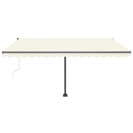 Luifel vrijstaand automatisch 400x300 cm crèmekleurig 5