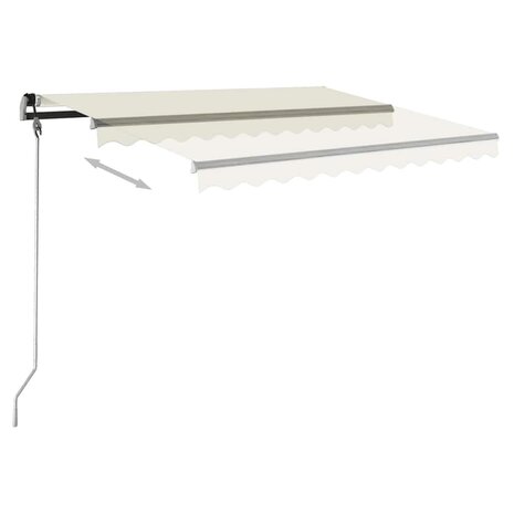 Luifel vrijstaand automatisch 400x300 cm crèmekleurig 6